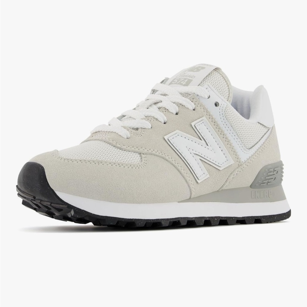 New Balance Cream and White Athletic Shoes